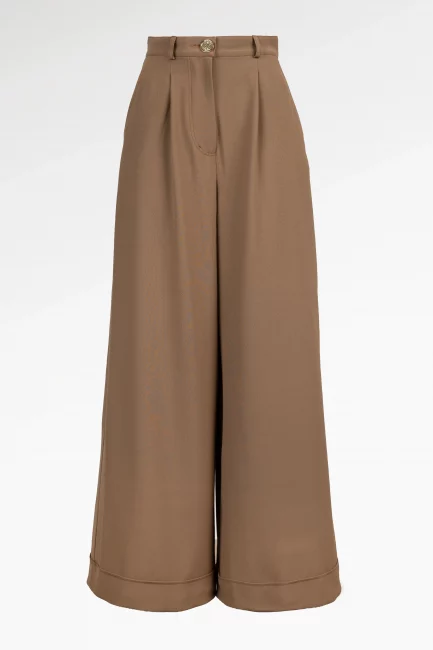 Pantalon Orée Caramel en laine
