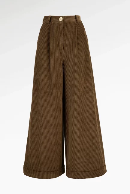 Pantalon Allure velours kaki