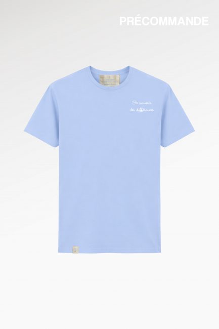 T-shirt unisexe brodé "Se nourrir des différences"