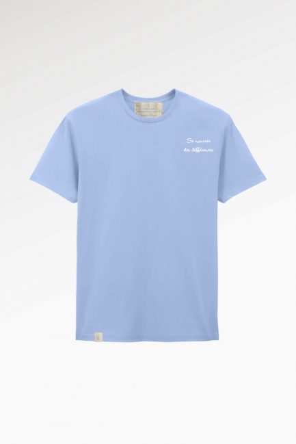 T-shirt unisexe brodé "Se nourrir des différences"